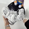 Sneakers Mens Designer Paris B's Third Generation Dad Shoes Female Track3 0 Men's and Women's Leisure Sports with Led Light to Increase Show Thin p8