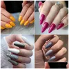 Nail Art Kits Gel Pools Set Semi Permanent Soak Off Hybrid Varnish Base Top Matte Coat Nodig UV LED Varnishesnail Kitsnail Drop de Dh7pg