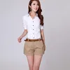 Women's Shorts Korean Style Summer Woman Casual S-2XL Fashion Design Lady Short Solid Color Khaki / White KH804247