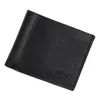 Portefeuilles Men Business Foldable Wallet Short Style Vintage Money Holdes Holders voor mannelijke Tote Bag Solid Color Pocket