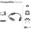 Sostituzione del cavo adattatore cavo USB A USB Breakaway da 25 cm per accessori per controller di gioco cablati Xbox 360 convertitore di connessione grigio