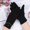 Sports Gloves Faux Fur Women's Winter Plus Velvet Thick Warm Touch Full-finger Split-finger Outdoor Cycling