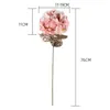 Decorative Flowers Single Head Spread Snow Large Hydrangea Artificial Christmas Decoration For Home Silk Wedding Layout Floral