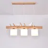 Lâmpadas pendentes Wood Luz de restaurante moderno Bar Quarto Cozinha iluminação de cozinha