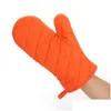 Mitts de four Épaississer les gants de cuisine solide Cuisine non glissante micro-ondes anti-scolding Pootolders BBQ Grill 7 couleurs DBC Drop Dev Dhtqf