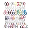 Keychains Lanyards 71 ​​Färger PU -läder flätat vävt nyckelringslingringar passar DIY Circle Pendant Key Chains Holder Car Keyrings Je Dhgdu