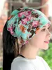 Berets YSDNCHI Floral Printed Hat High Cost Casual Skullies Winter Beanie Women Cotton Solid Spring Gorros Multifunctional Outdoor