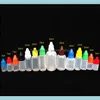 Packflaschen LDPE -Nadel mit kindersicherer Sicherheitskappe und kurze dicke Tropfenspitze L/5 ml/10 ml/15 ml/20 ml/30 ml/50 ml E Flüssigflasche Dr. OTRH1