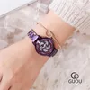 Wristwatches Crystals Flowers Spinning Watches For Women GOOD LUCK Gifts Romantic Floral Wrist Watch Full Steel Bracelets Clocks Waterproof