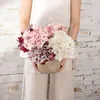 Decorative Flowers Single Head Spread Snow Large Hydrangea Artificial Christmas Decoration For Home Silk Wedding Layout Floral