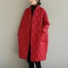 Женские траншевые пальто зима вниз по хлопковым женщинам 2023 теплые длинные парки свободные женские куртки