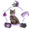 Hundhalsar Pet Reflekterande krage med Bell Necklace Cat Strip Justerbar för valpkattunge nattsäkerhet