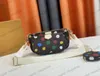 Borse Borsa a tracolla Yk Borsa a tracolla di grande capacità Lusso Yayoi Kusama Borsa a mano colorata dipinta in 3D Borsa a tracolla in pelle di design Monogrammi Stampa Luxurys Crossbody