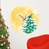 Zegary ścienne Światowy księżyc Clock Christmas Art Dekoracja dekoracji do sypialni w domu i pokoju dla dorosłych