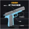 Gun Toys M1911 Colt Shell Throwing Pistol Blaster Manual Toy Shooting Safe Launcher Model For Adts Boys Kids Outdoor Games Birthday Dhbnj