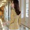 Damespakken Women Blazer 2023 Formele Slim Blazers Lady Fashion Korean Lace Suit Jacks Coat vrouw Gotched Femme Mujer Q71