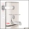 Objetos decorativos Figuritas Seguridad para bebés Der Cerradura de puerta Mtifunction Protección infantil Antipinch Gabinete Refrigerador Hebilla Drop Del Dhdug