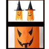 Party Hats Halloween Witch Hat med LED -lampor Peaked Cap Fancy Dress Costory Accessory Fashion