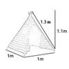 Tende giocattolo 1,3m Kids Tenda Play House Portable Wigwam per bambini Baby Indian Teepee Outdoor Camping Tents Girl Princess Castle Gift 230111