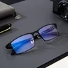 Okulary przeciwsłoneczne ramy okulary komputerowe tytanowe okulary rama mężczyzn okulary optyczne recepta odczyt przezroczystą soczewkę oka męska lunetka