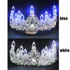 Bijoux de cheveux de mariage mariée princesse couronne diadème brillant lumière LED accessoire de coiffure pour Cosplay fête décor 230112