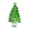 Décorations de Noël Small Crystal Tree Pigurine décoration décoration Ornement Collectibles pour la chambre de décoration de vacances de la chambre à coucher