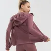 Camicie attive Camicia da yoga a maniche lunghe Allenamento fitness Top sportivi Abbigliamento da palestra Esercizio da donna Corsa Giacca con cerniera ad asciugatura rapida Cappotto Abbigliamento sportivo