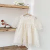 Fille robes enfant en bas âge bébé barboteuse robe été doux dentelle broderie princesse pour nourrissons coton mode enfants vêtements filles 0-3Y