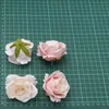 Torkade blommor 30 st 5 cm krökta kant rose konstgjorda siden blommhuvud bröllop dekoration diy födelsedag krans scrapbooking hantverk falska blommor 230111