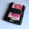 Uchwyty Vintage RFID podwójne aluminiowe pudełko metalowe portfele karty dla mężczyzn Id Id Bank Case Case Antitheft Magic Wallet273N