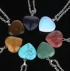 Pendant Necklaces Water Drop Stone Quartz Crystal Agates Turquoises Malachite For Diy Jewelry Making Necklace Accessories Delivery Pe Dh5X3