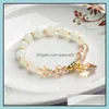 Charm Bracelets Womens Pseras Sier Plated Arm Pseira Femme Bijoux Bead Drop Delivery Jewelry Dhjfk