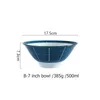 Bowls Japanese Dinnerware Blue And White Porcelain Dinner Plate Pasta Soup Bowl Ramen Noodle Sushi Tray Dishes