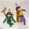 Weihnachtsdekoration Snoop auf einem Stoop Elf Puppe Spy Bent Home Dekoration Jahr Geschenk Spielzeug rotgrün blau lila Drop Lieferung Garten Fe DHGU4