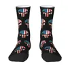 Chaussettes pour hommes drapeau américain squelette punisseurs crâne hommes équipage unisexe nouveauté printemps été automne hiver robe