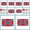 Баннерные флаги две стороны напечатанные флаг конфедерации повстанцев гражданская война Национальный полиэстер 5 х 3 -футов