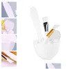 Makeup Tools Bowl Face Mixing Set Face Brush Diy Sile Rod omrörande och lera Applicator Kit Tool BeautyTools Skin Spata Care Drop Ant DH2UW