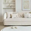 Fodere per sedie Fodere per divani per soggiorno Fodera in tessuto di lino cotone Asciugamano Tinta unita Divano angolare componibile