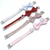 Dog Collars Pet Collar Bird Plaid Bow Cat Insert Buckle Model Chenery Chihuahua Small Medium-sized Accessories Supplies