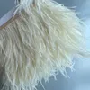 Andere huizentuin struisvogelveren Trim 13 18 cm 5 7inch Feather Plumes Ribbon Selvage voor DIY trouwjurk Decoratie Crafts Accessoires 230111