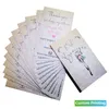 Cartões de felicitações Design 100 PCs Paper Custom Business 54x90mm Tag Obrigado Nome PostCards 230111