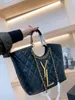 Designer strandtas birkin tas Afneembare metalen ketting mode veelzijdig stuk grosgrain voering bont boodschappentas lederen handtas