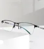 Sonnenbrillenrahmen, modische Herren-Business-Halbrand-Brillenrahmen, lässige Legierungsbrillen für Kurzsichtigkeit