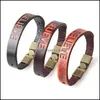 Autres bracelets Bracelet pour les hommes Femmes Véritable bracelet en cuir croit