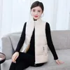 Vestes pour femmes Veste d'hiver Fashion Fashion Automne Stand Collier élégant Veste de gilet en coton