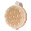 Escovas de banho esponjas Scrubbers New Body Back Brush for Wet ou Dry Bristles natura