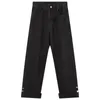 Kvinnors jeans Kuhnmarvin Autumn Black Straight Trouser 230111