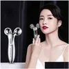 Face Massager Solar Microcurrent Masr Abs Material Y Shape Double Heads Rolling Mas Roller For Body Use Drop Delivery Health Beauty Dhlwo