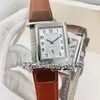 MGF Reverso Tribute Duoface mg3848422 Herrenuhr 854A/2 Mechanisch Handaufzug Duale Zeitzone Stahlgehäuse Silbernes Zifferblatt Lederarmband Super V2 Edition Ewigkeitsuhren