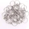 Schlüsselanhänger 200pcs Split -Schlüsselkettenringe mit Ring und offener Sprungmasse für Handwerksdien (1 Zoll/25 mm)